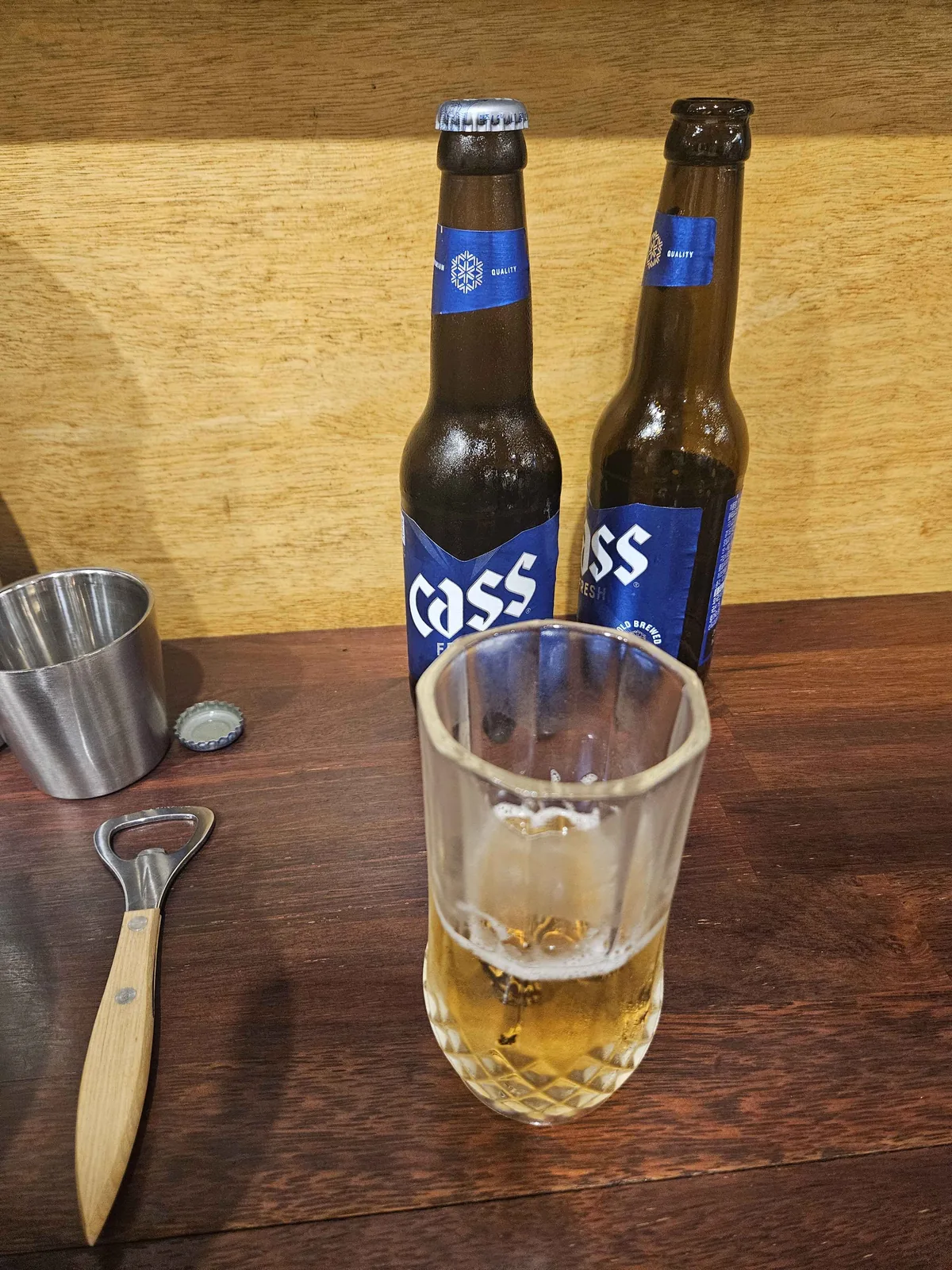 호시라멘 시원한 병맥주