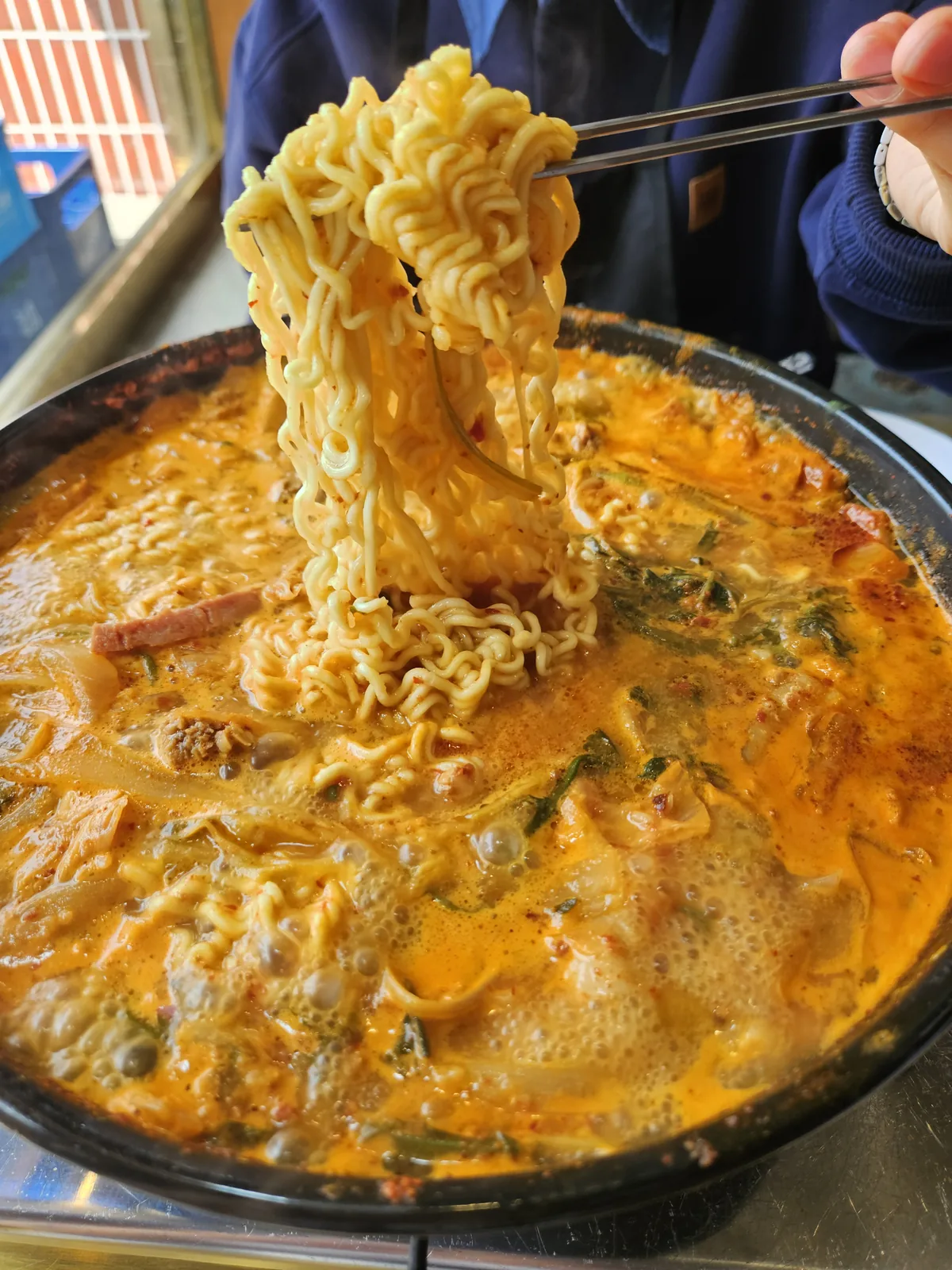 namsanter isu the budae jjigae that ruined every other army noodles cooked