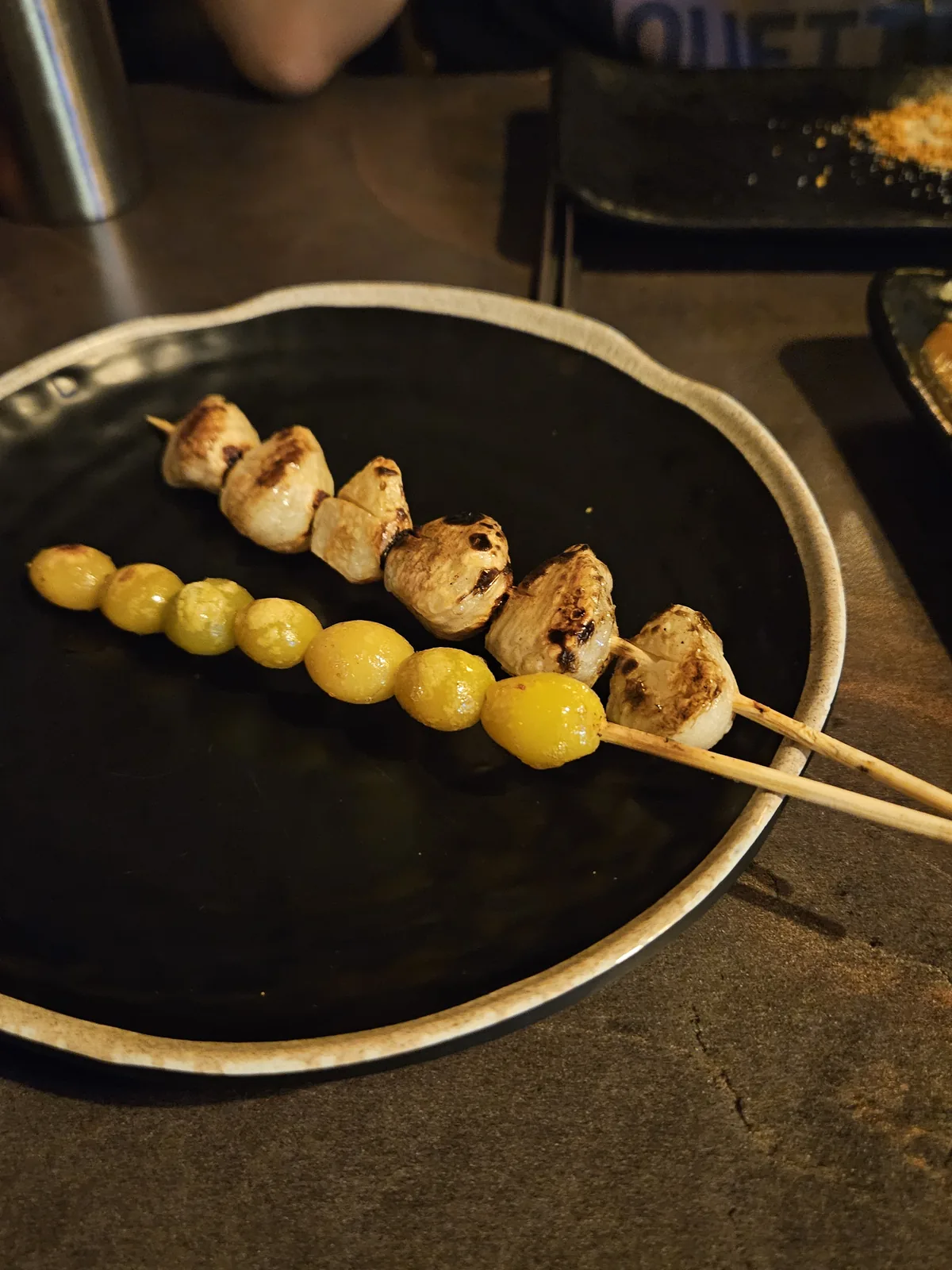 dish — 은행 마늘