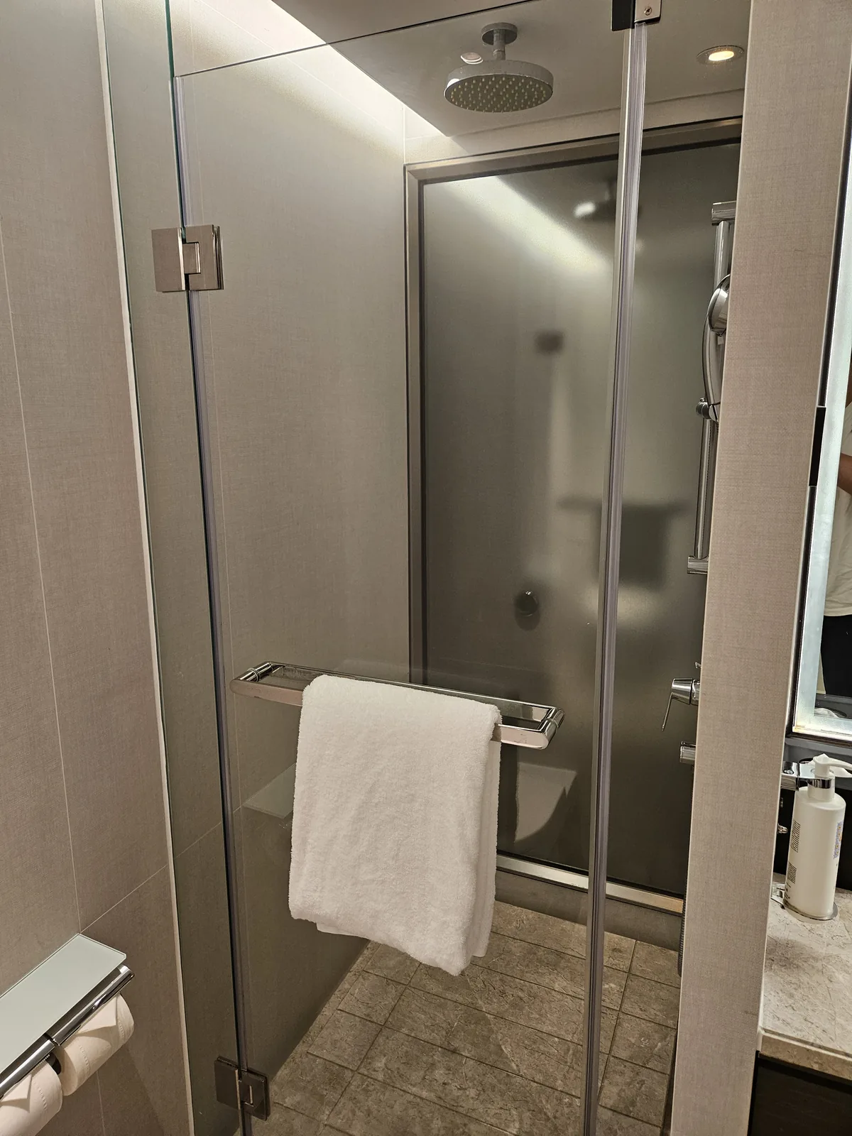 A separate shower
