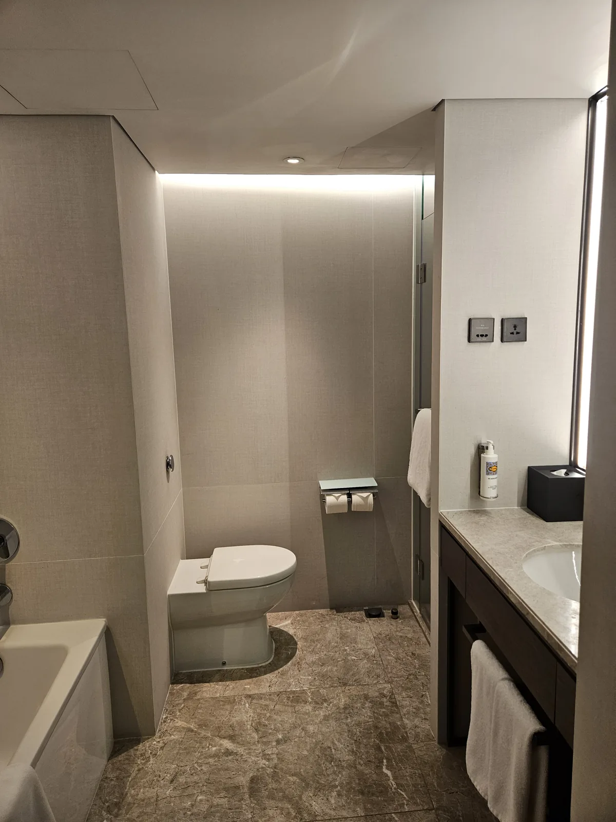 And a separate toilet
