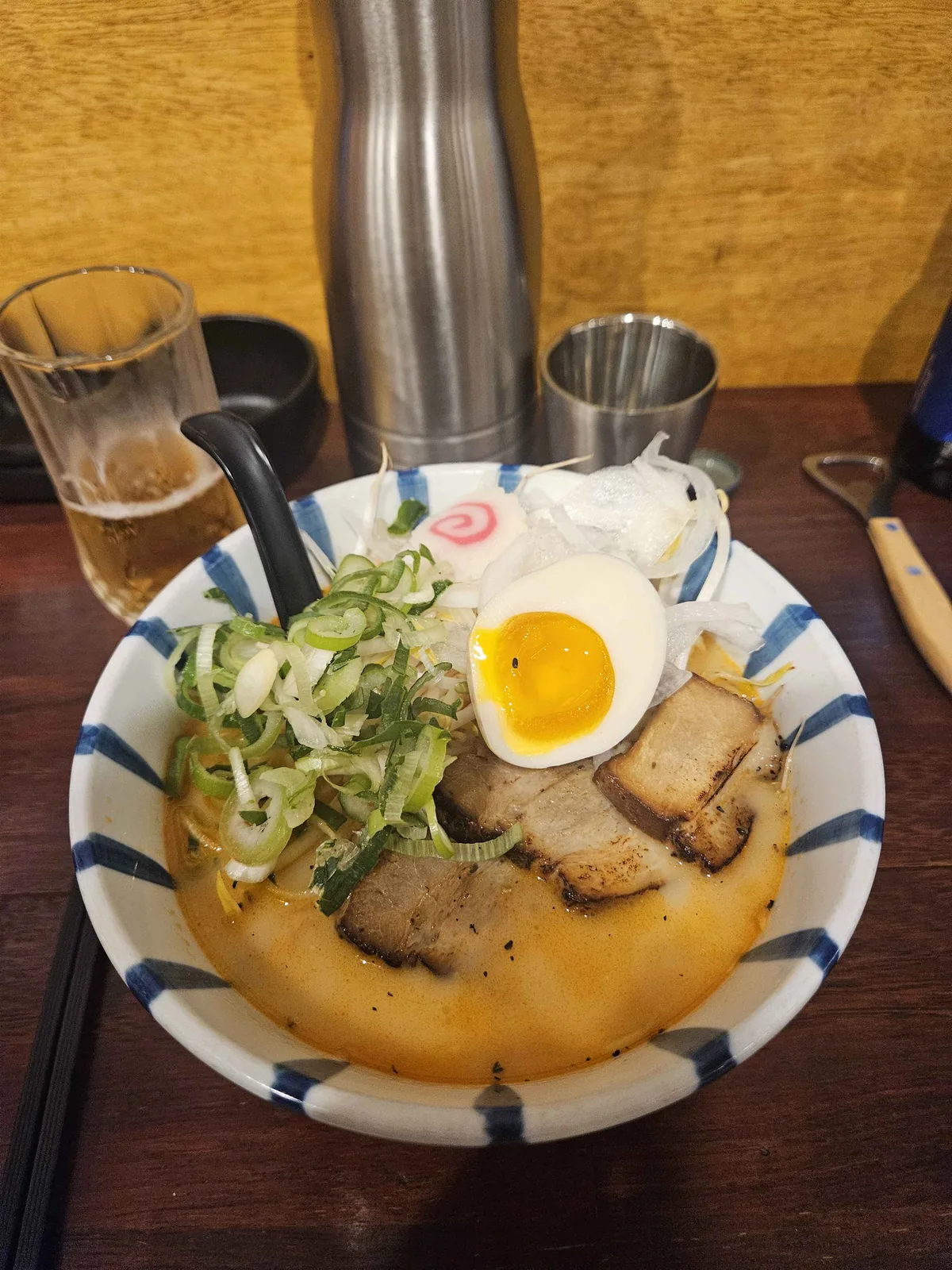 The tonkotsu bowl at Hoshi Ramen